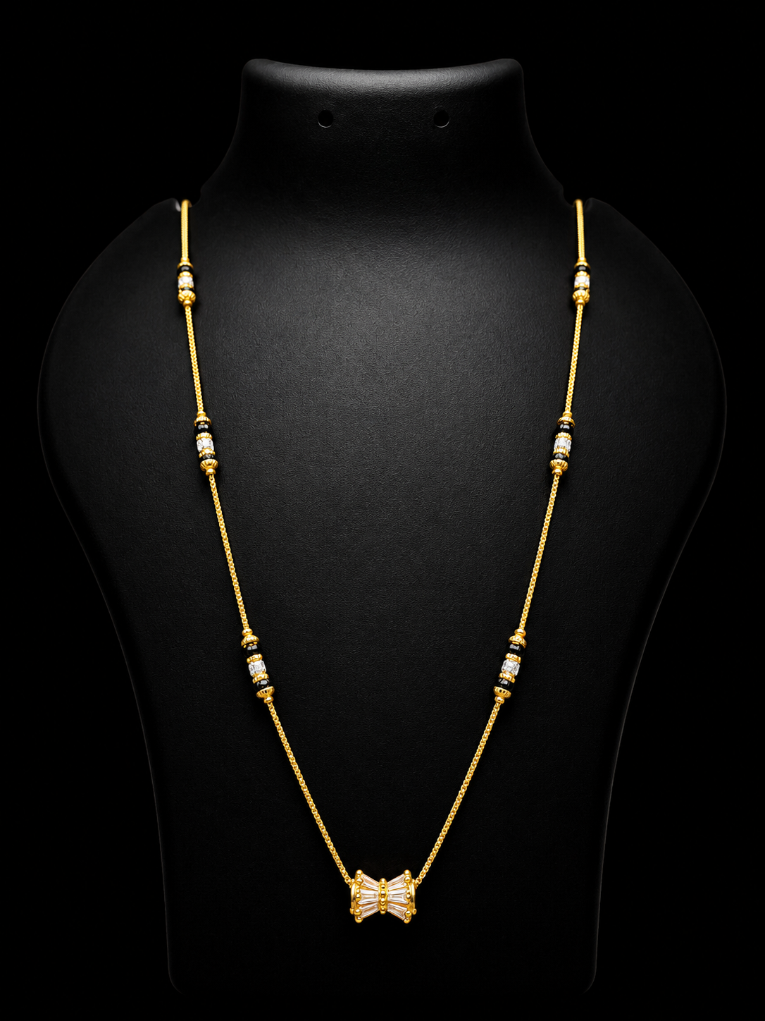 Crystal Bow Mangalsutra