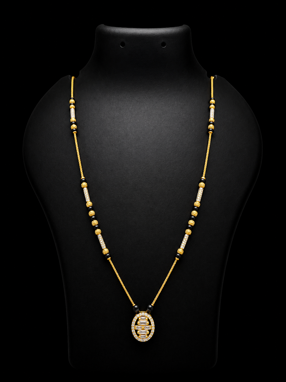 Diamond Halo Mangalsutra
