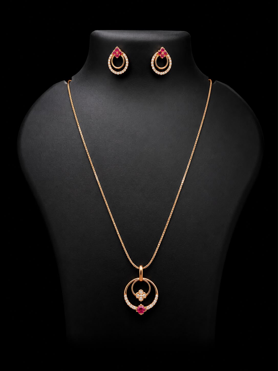 Rose Glow Pendant Set