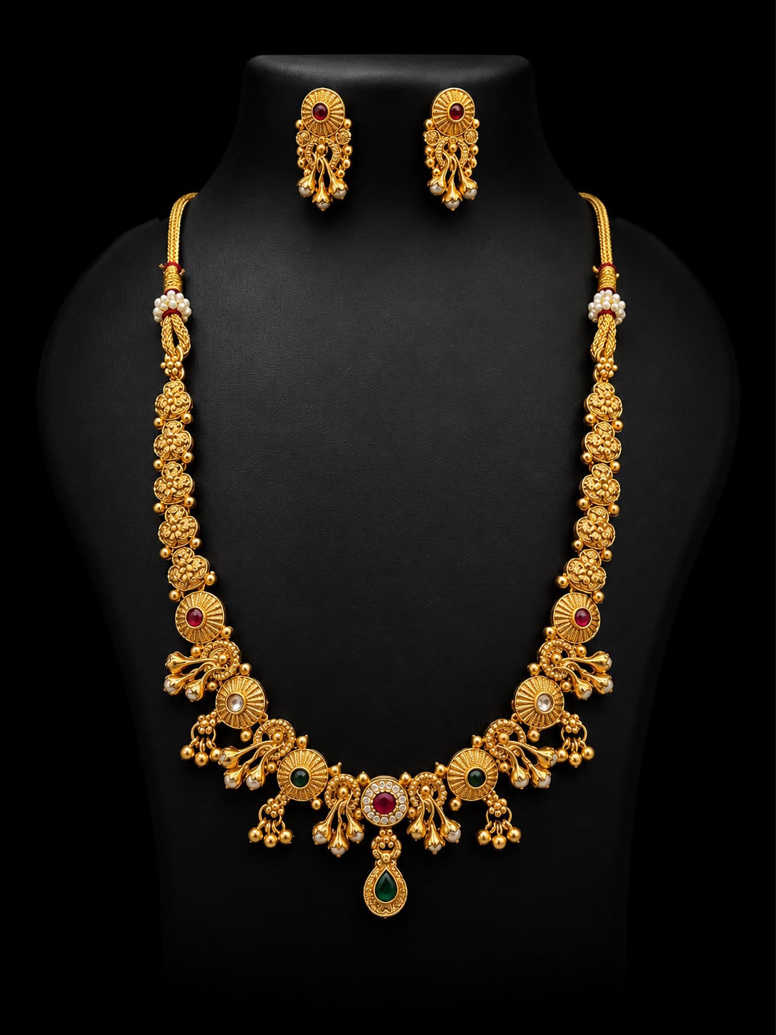 Royal Antique Temple Necklace Set