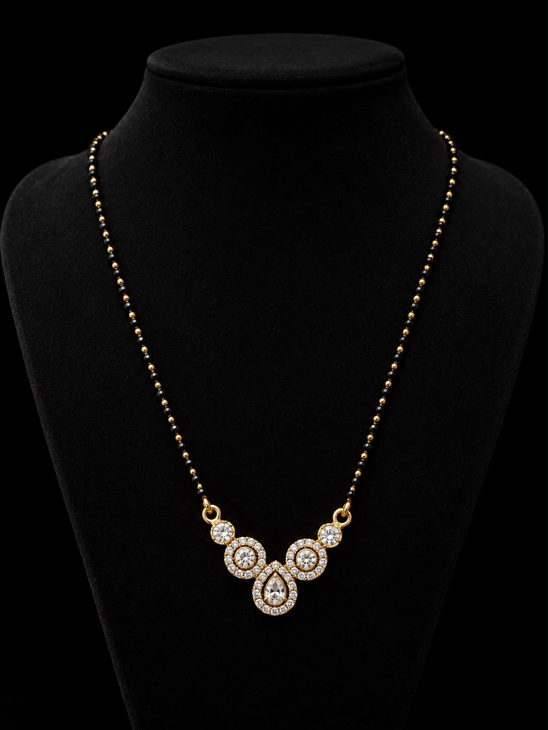 Elegant Crystal Drop Mangalsutra