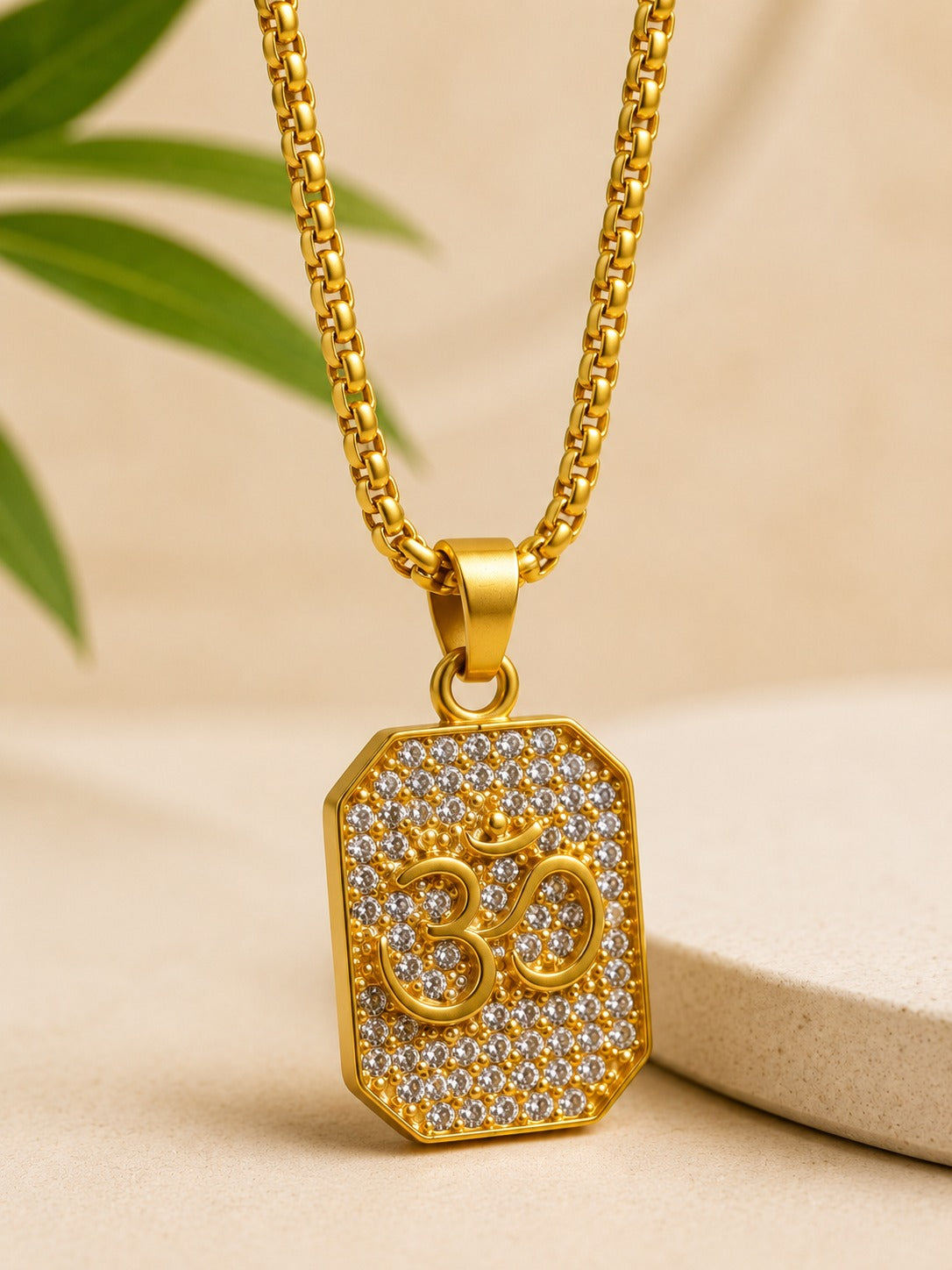 Divine Om Pendant With Chain